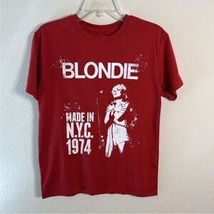 Blondie Made In New York City 1974 Red T-Shirt Women’s Size Large N.Y.C